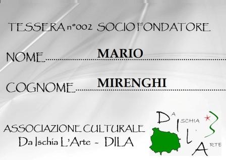 Tessera Fondatore 002 Mario Mirenghi