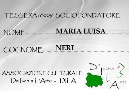 Tessera Fondatore 009 Maria Luisa Neri